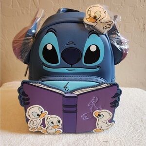 Lounge fly Disney Lilo & Stitch Ducklings Storeytime Mini Blue Backpack NWT